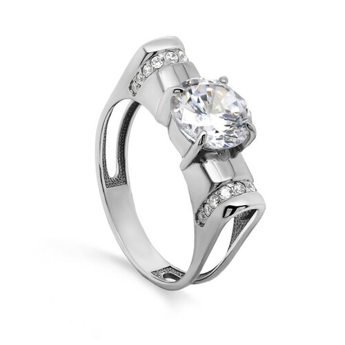 Кольцо из серебра с фианитами Ювелирное изделие - Кольцо из серебра с фианитами в магазине Best-Gold 080487