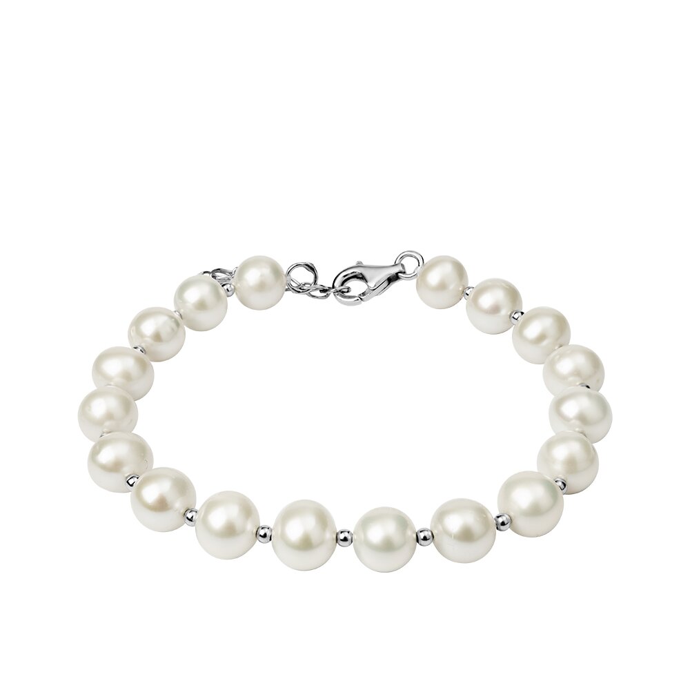 Ювелирное изделие - Браслет из жемчуга с серебром в магазине Best-Gold 130713