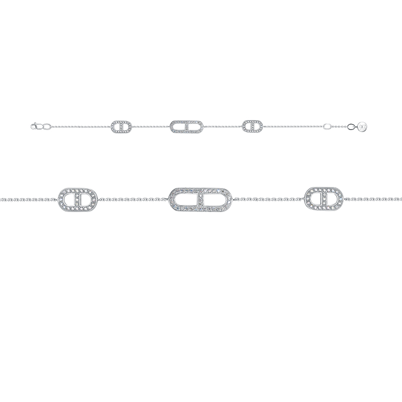Браслет из серебра с фианитами Ювелирное изделие - Браслет из серебра с фианитами в магазине Best-Gold 133271