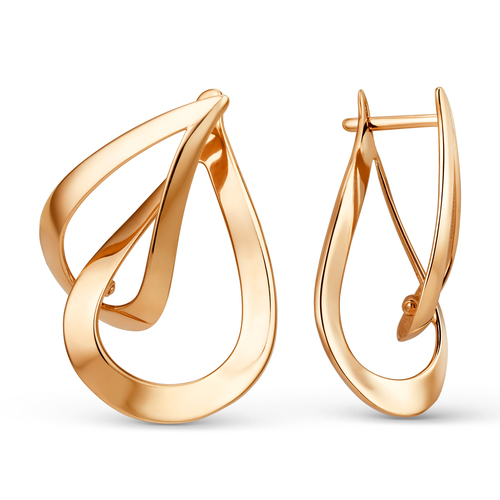 Серьги из красного золота Ювелирное изделие - Серьги из красного золота в магазине Best-Gold 101865