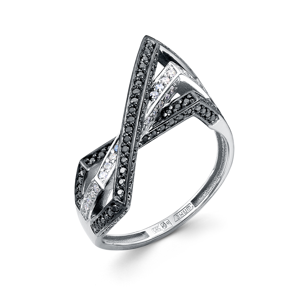 Кольцо из белого золота  бриллиантами Ювелирное изделие - Кольцо из белого золота  бриллиантами в магазине Best-Gold 150942