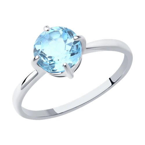 Ювелирное изделие - Кольцо из серебра с топазом в магазине Best-Gold 005682