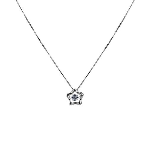 Ювелирное изделие - Колье из серебра с цирконием с родированием в магазине Best-Gold 109080