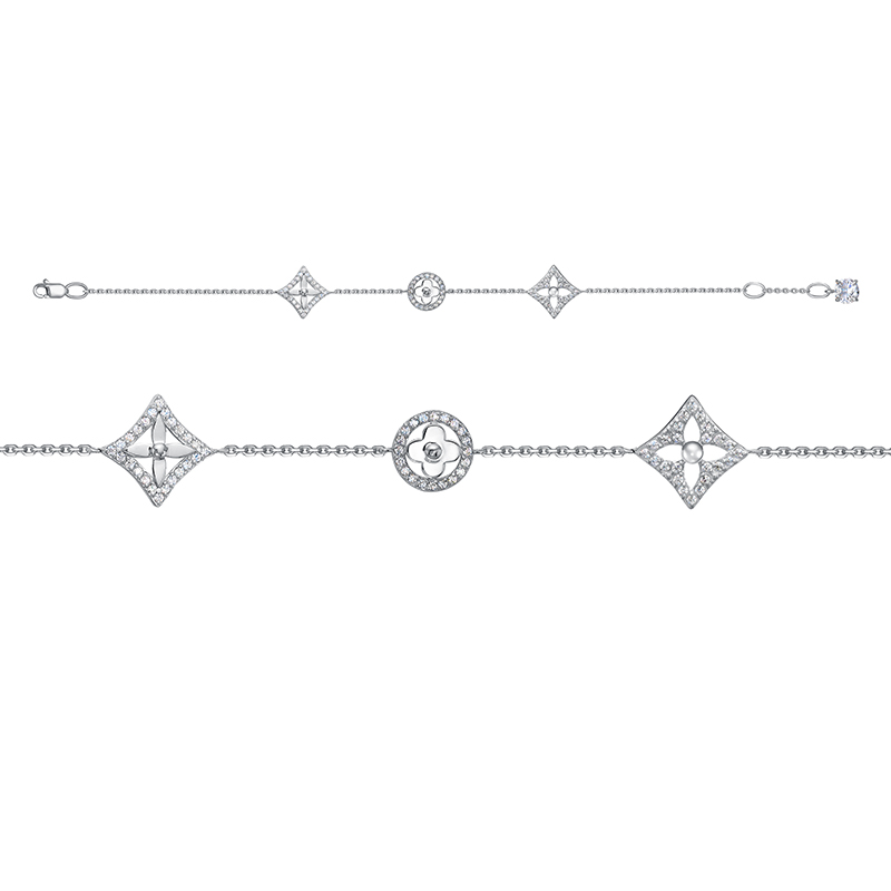 Браслет из серебра с фианитами Ювелирное изделие - Браслет из серебра с фианитами в магазине Best-Gold 033401