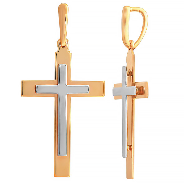 Крест из красного золота Ювелирное изделие - Крест из красного золота в магазине Best-Gold 125852