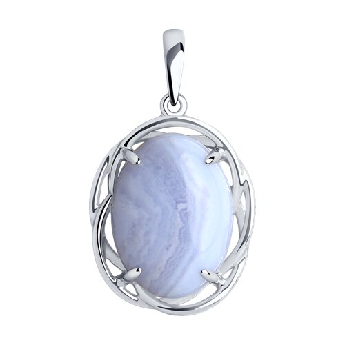 Ювелирное изделие - Подвеска из серебра с агатом в магазине Best-Gold 152584