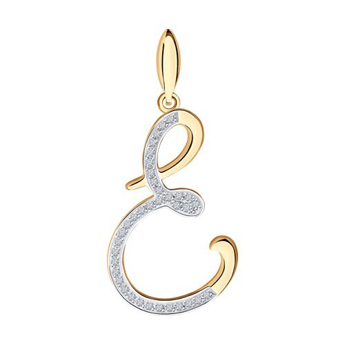 Подвеска из красного золота с фианитами Ювелирное изделие - Подвеска из красного золота с фианитами в магазине Best-Gold 071564