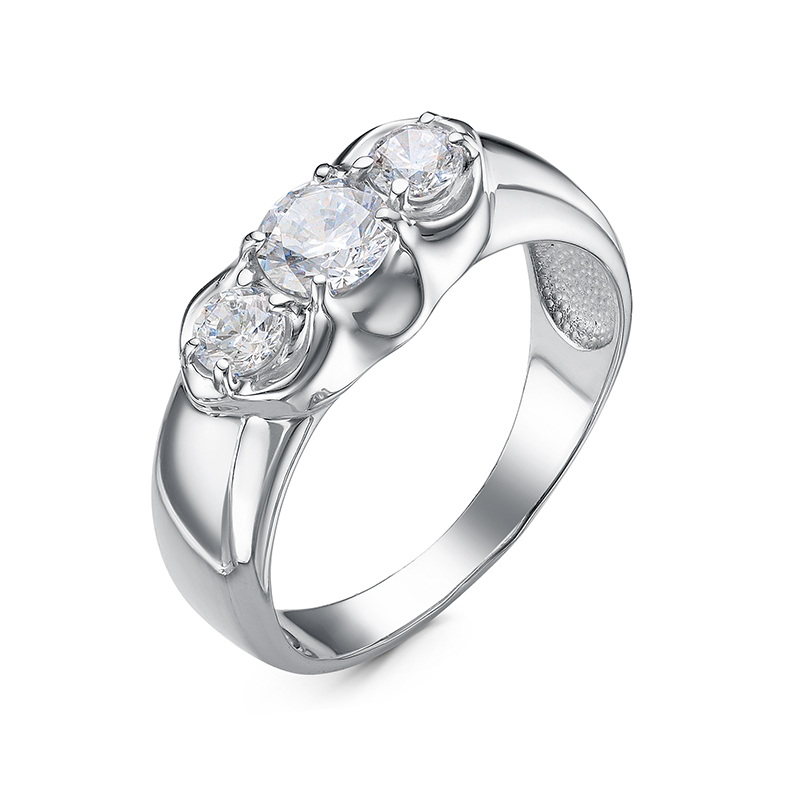 Кольцо из серебра с фианитами Ювелирное изделие - Кольцо из серебра с фианитами в магазине Best-Gold 146890