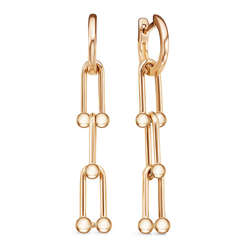 Серьги из красного золота Ювелирное изделие - Серьги из красного золота в магазине Best-Gold 074172