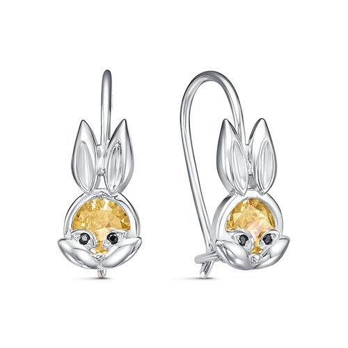 Серьги из серебра с фианитами Ювелирное изделие - Серьги из серебра с фианитами в магазине Best-Gold 141097