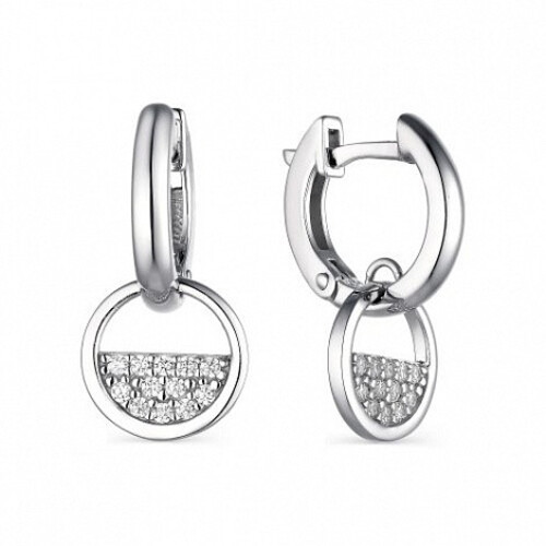 Серьги из серебра с фианитами Ювелирное изделие - Серьги из серебра с фианитами в магазине Best-Gold 121131