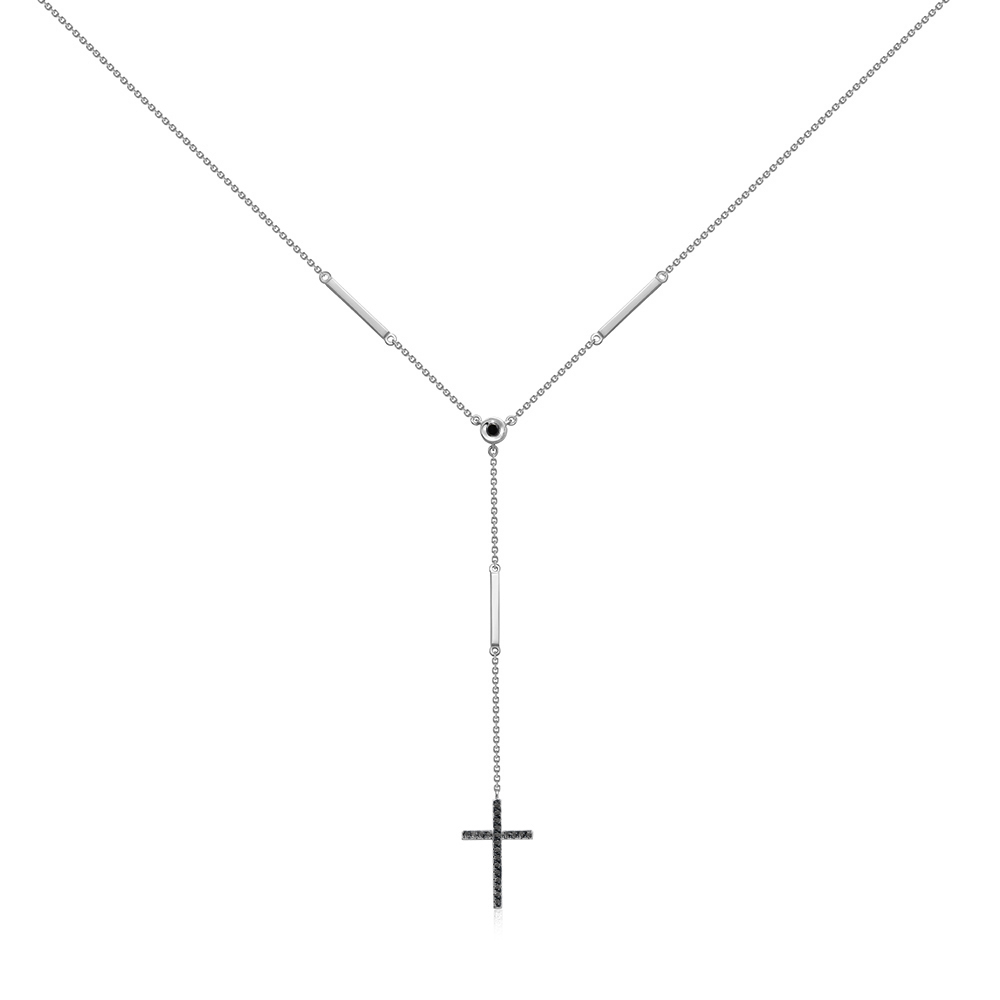 Ювелирное изделие - Колье из белого золота с бриллиантами в магазине Best-Gold 131567