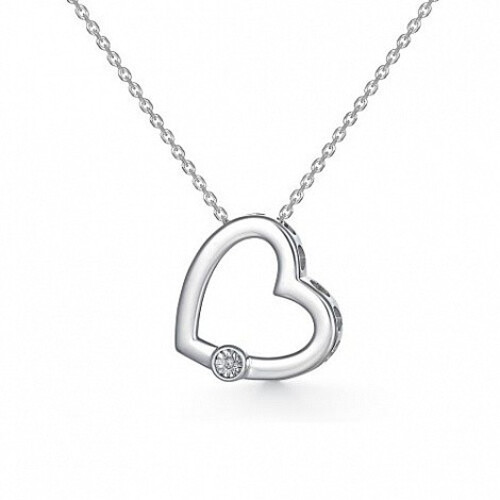 Ювелирное изделие - Колье из серебра с бриллиантом в магазине Best-Gold 086550