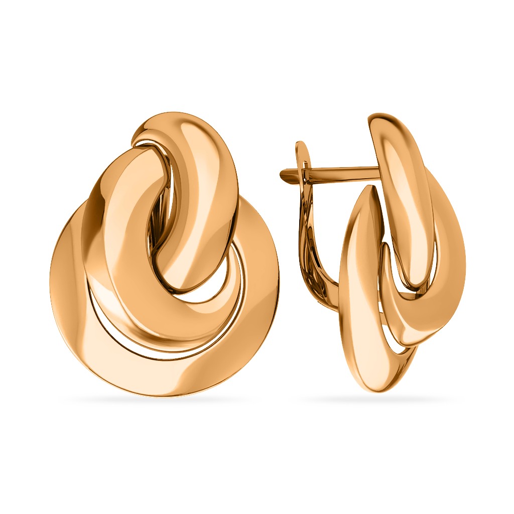 Ювелирное изделие - Серьги из красного золота в магазине Best-Gold 126765