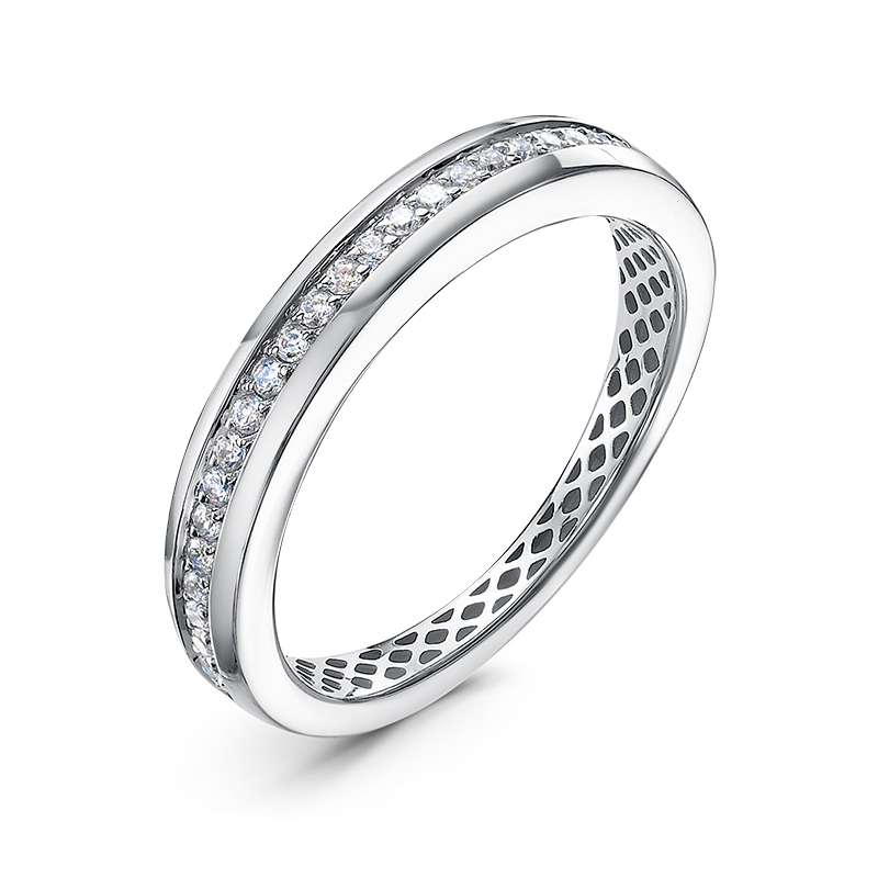 Ювелирное изделие - Кольцо из серебра с фианитами в магазине Best-Gold 158370