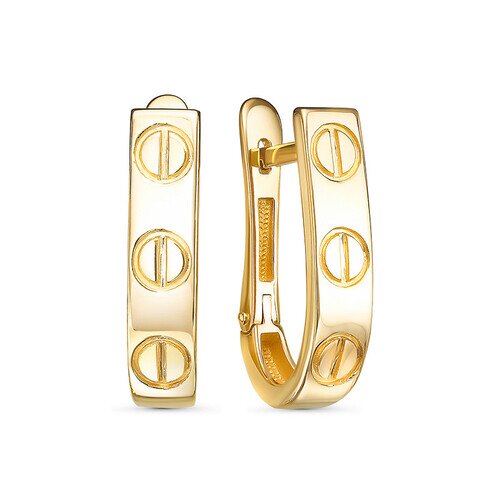 Ювелирное изделие - Серьги из жёлтого золота в магазине Best-Gold 074262