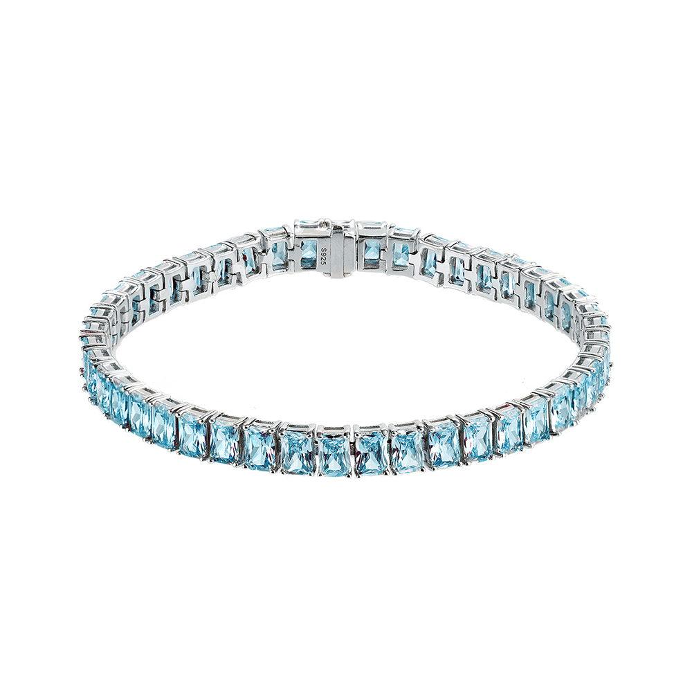 Ювелирное изделие - Браслет из серебра с цирконами в магазине Best-Gold 122334