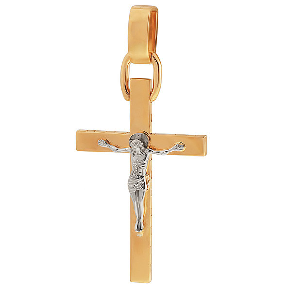 Крест из красного золота Ювелирное изделие - Крест из красного золота в магазине Best-Gold 031008