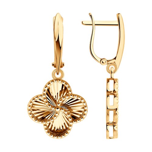 Ювелирное изделие - Серьги из красного золота в магазине Best-Gold 152312