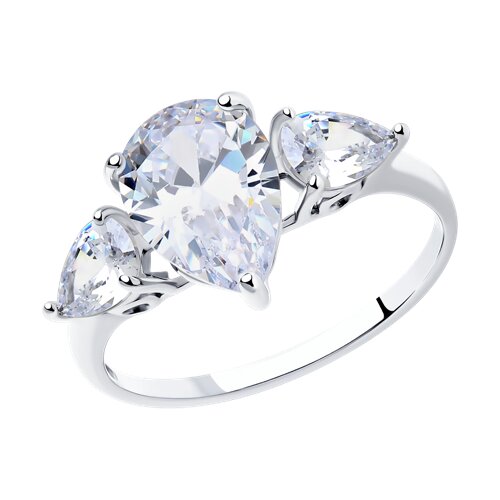 Кольцо из серебра с  фианитами Ювелирное изделие - Кольцо из серебра с  фианитами в магазине Best-Gold 103979