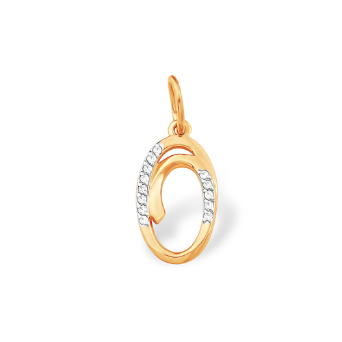 Подвеска из красного золота с фианитами Ювелирное изделие - Подвеска из красного золота с фианитами в магазине Best-Gold 124138