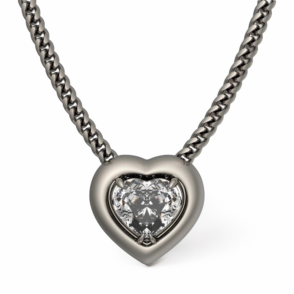 Подвеска из белого золота с бриллиантом Ювелирное изделие - Подвеска из белого золота с бриллиантом в магазине Best-Gold 143605