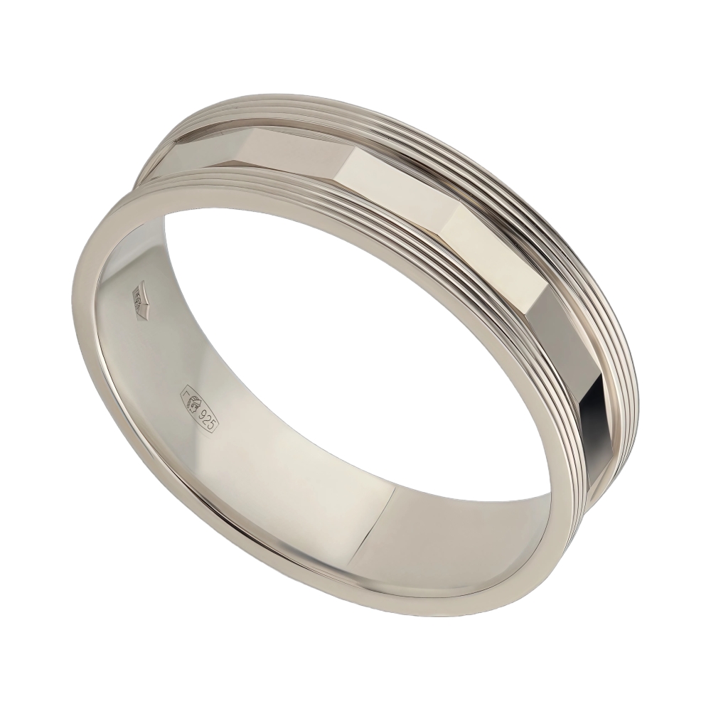 Ювелирное изделие - Обручальное кольцо из серебра в магазине Best-Gold 032466