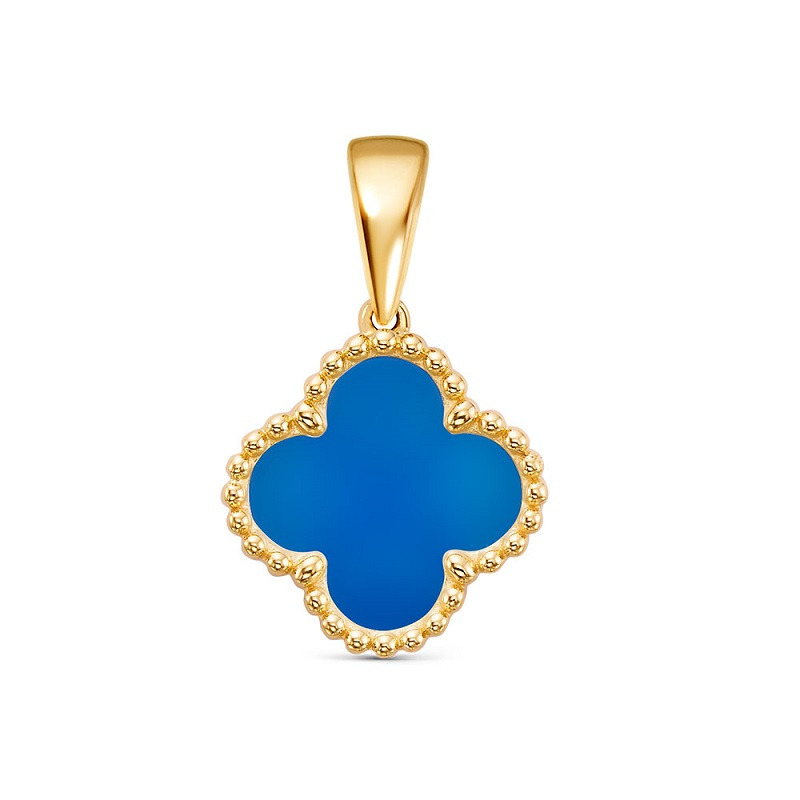 Подвеска из желтого золота с агатом Ювелирное изделие - Подвеска из желтого золота с агатом в магазине Best-Gold 153834