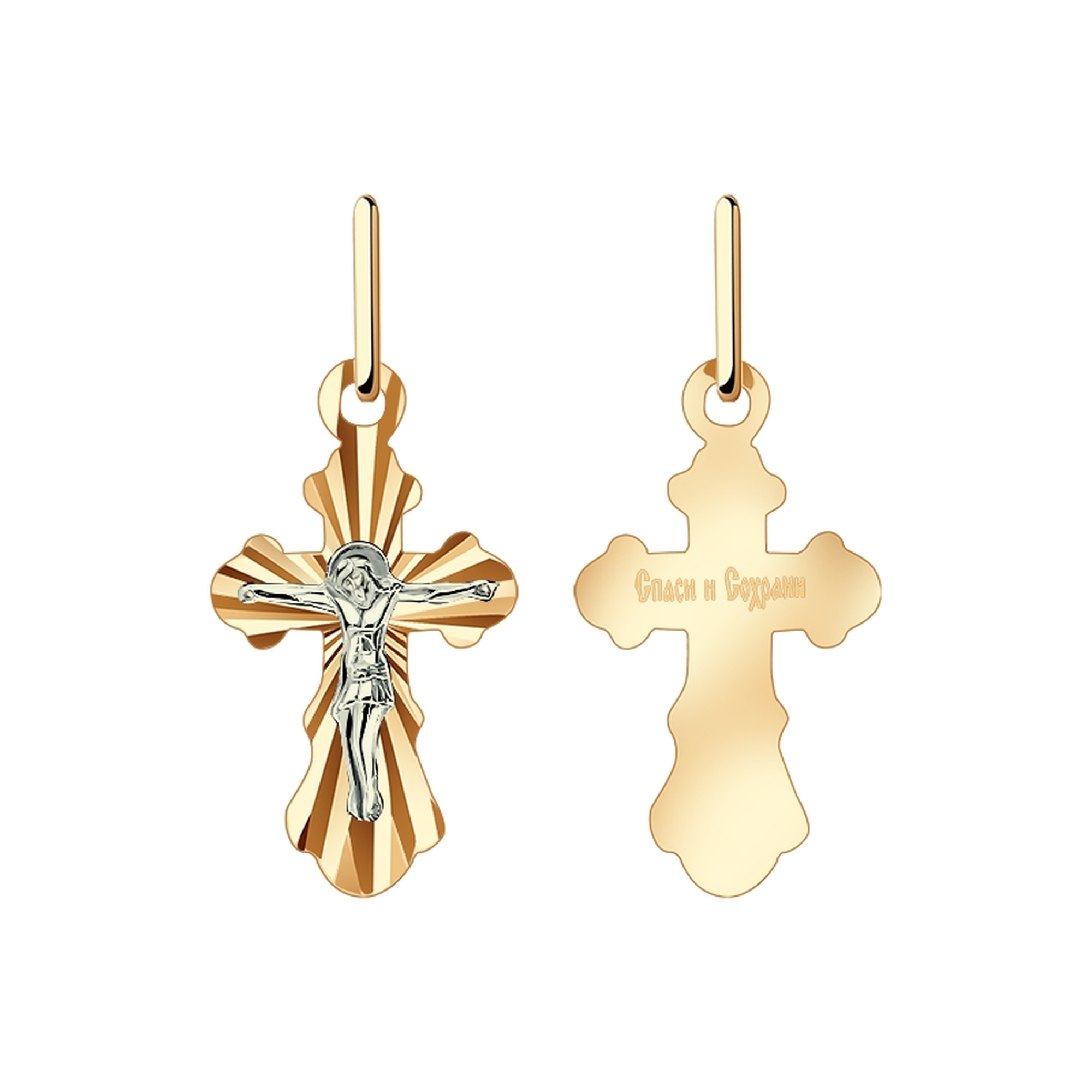 Ювелирное изделие - Крест из красного золота в магазине Best-Gold 109514