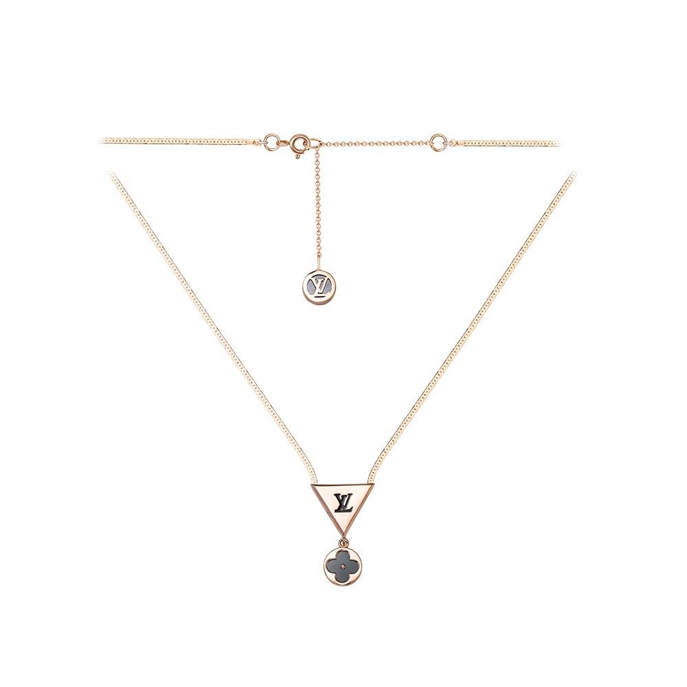 Подвеска из красного золота с ониксом и фианитами Ювелирное изделие - Подвеска из красного золота с ониксом и фианитами в магазине Best-Gold 149571