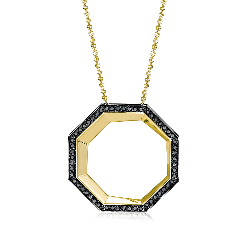 Колье из желтого золота с бриллиантами Ювелирное изделие - Колье из желтого золота с бриллиантами в магазине Best-Gold 131564