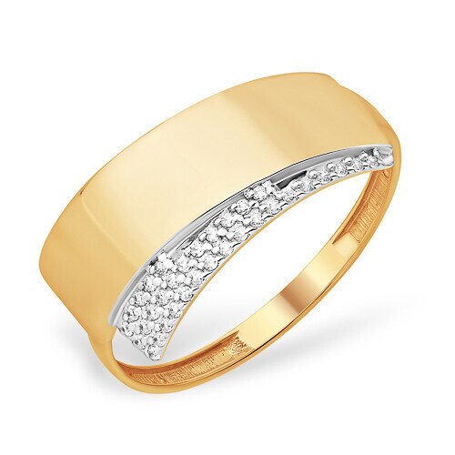Ювелирное изделие - Кольцо из красного золота с фианитами в магазине Best-Gold 059598