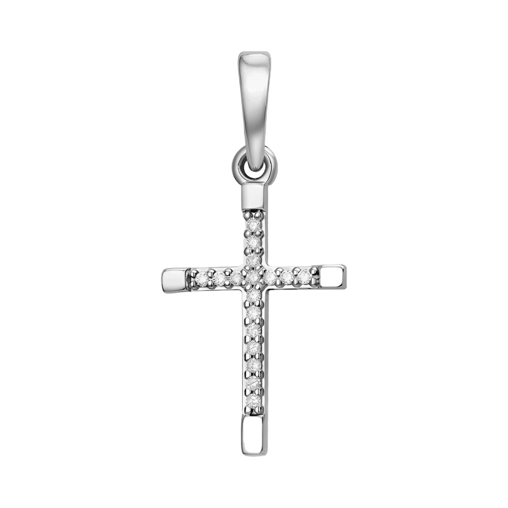 Подвеска из белого золота с бриллиантами Ювелирное изделие - Подвеска из белого золота с бриллиантами в магазине Best-Gold 157027