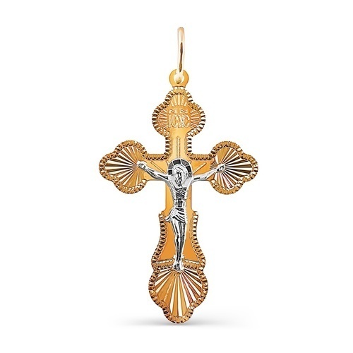 Крест из красного золота Ювелирное изделие - Крест из красного золота в магазине Best-Gold 099235