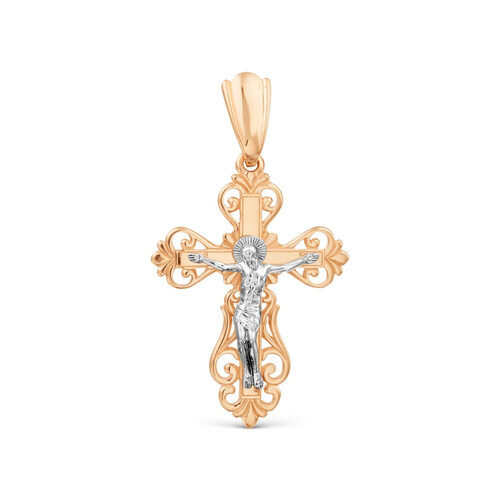 Крест из красного золота Ювелирное изделие - Крест из красного золота в магазине Best-Gold 099250