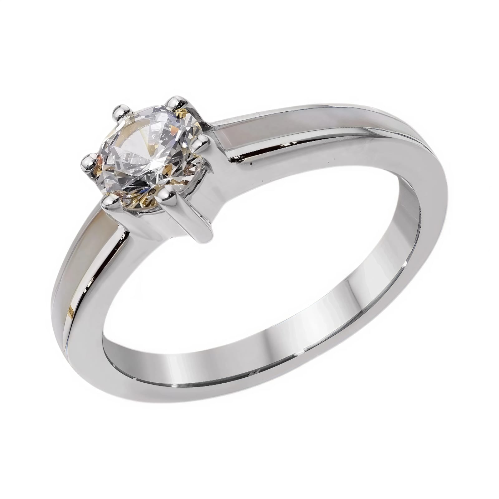 Ювелирное изделие - Кольцо из серебра с топазом белым в магазине Best-Gold 149849