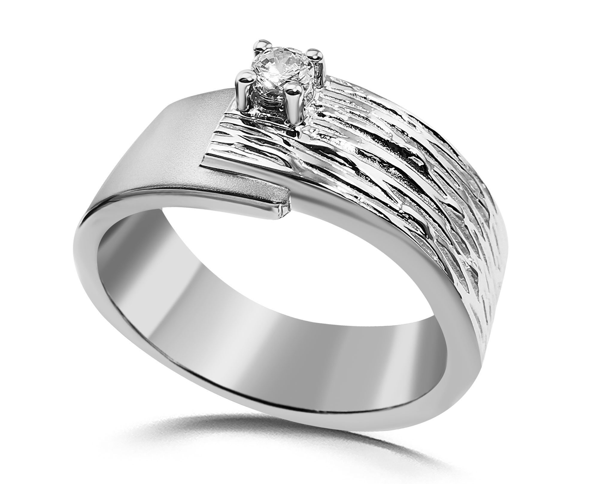 Кольцо из серебра с топазом белым Ювелирное изделие - Кольцо из серебра с топазом белым в магазине Best-Gold 149847