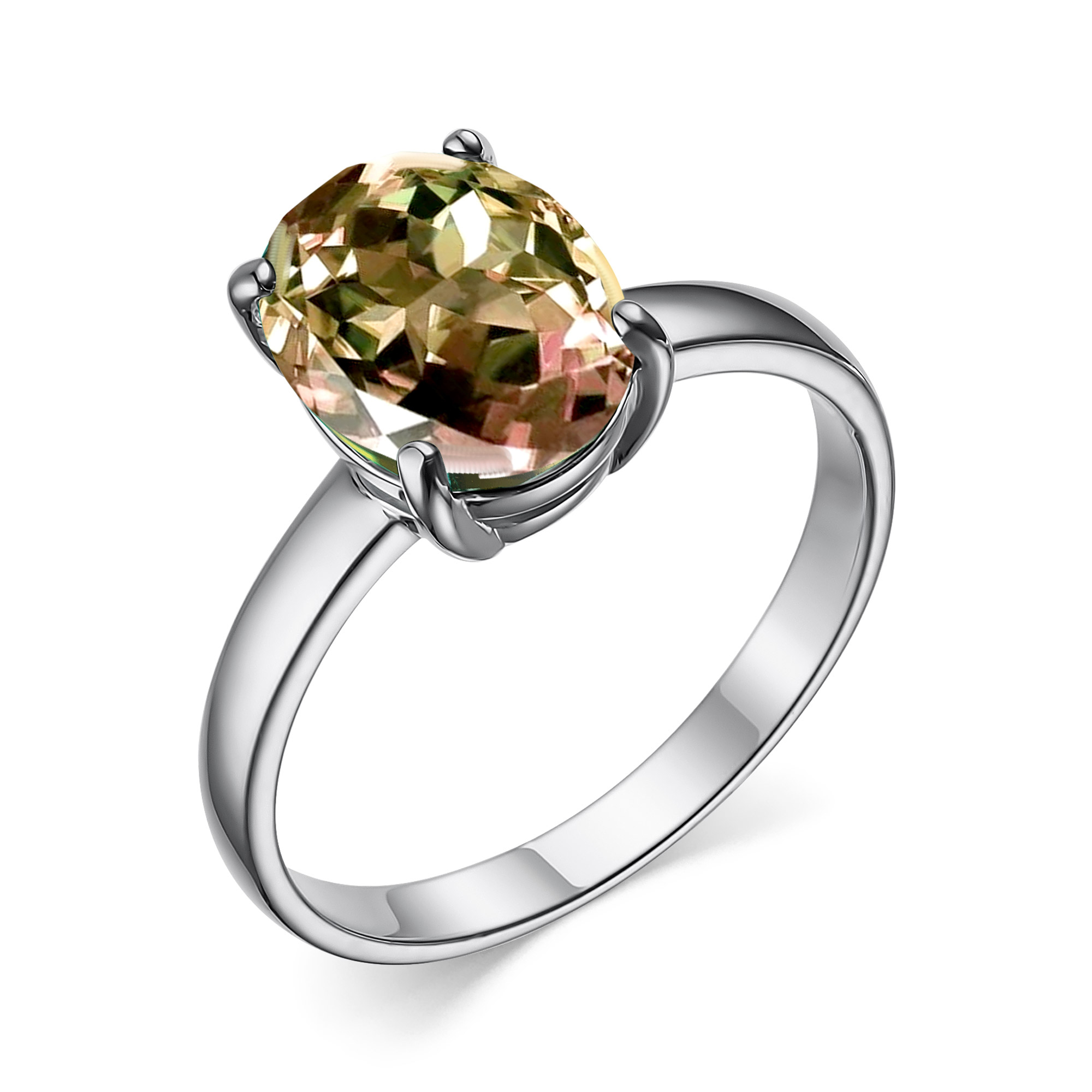 Кольцо в серебре с иск.Султанитом Ювелирное изделие - Кольцо в серебре с иск.Султанитом в магазине Best-Gold 126907