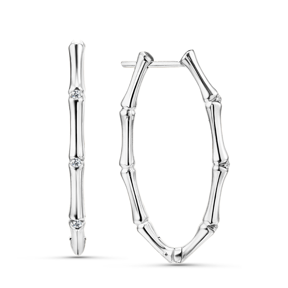 Серьги из серебра с фианитами Ювелирное изделие - Серьги из серебра с фианитами в магазине Best-Gold 047102