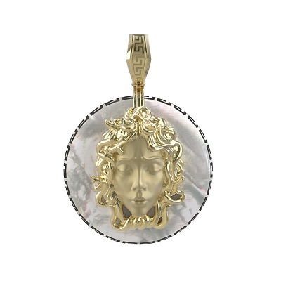 Подвеска из жёлтого золота с перламутром Ювелирное изделие - Подвеска из жёлтого золота с перламутром в магазине Best-Gold 042066