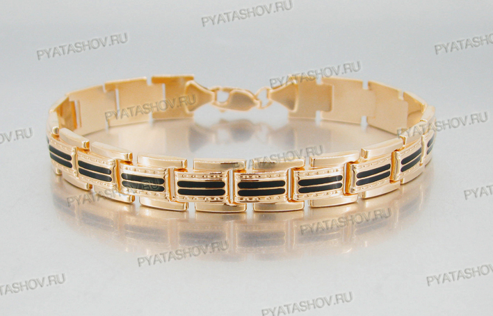 Ювелирное изделие - Браслет мужской из красного золота в магазине Best-Gold 076230