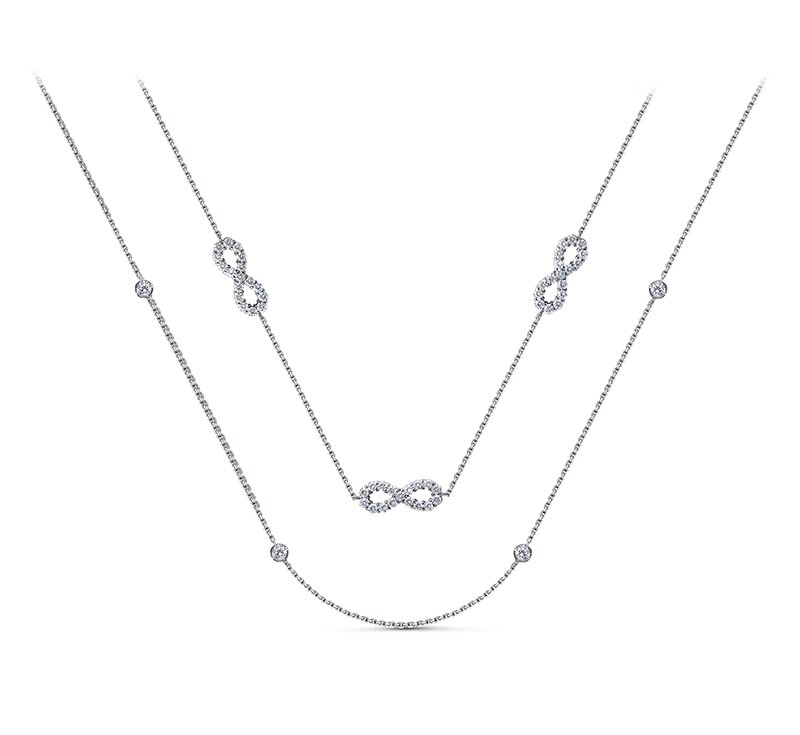 Ювелирное изделие - Колье из серебра с фианитами в магазине Best-Gold 133363