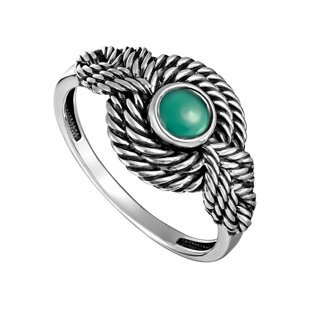 Ювелирное изделие - Кольцо из серебра с ониксом в магазине Best-Gold 127206