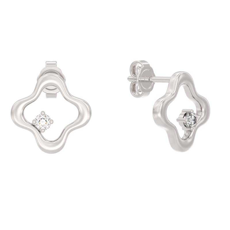 Серьги из серебра с фианитами Ювелирное изделие - Серьги из серебра с фианитами в магазине Best-Gold 139688