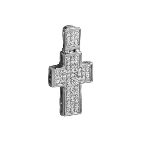 Ювелирное изделие - Крест из серебра с фианитами в магазине Best-Gold 067939