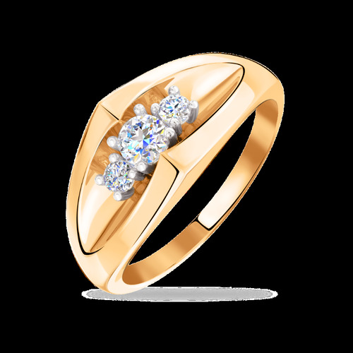 Ювелирное изделие - Кольцо из красного золота с фианитами в магазине Best-Gold 109108