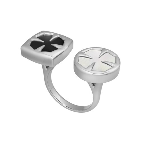 Ювелирное изделие - Кольцо из серебра с агатом в магазине Best-Gold 112186