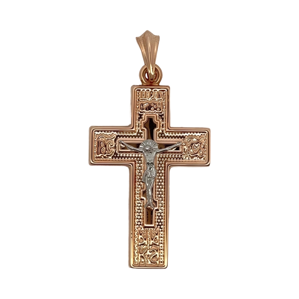 Крест из красного золота Ювелирное изделие - Крест из красного золота в магазине Best-Gold 155902
