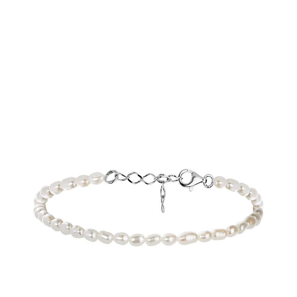 Браслет из серебра с жемчугом Ювелирное изделие - Браслет из серебра с жемчугом в магазине Best-Gold 082065