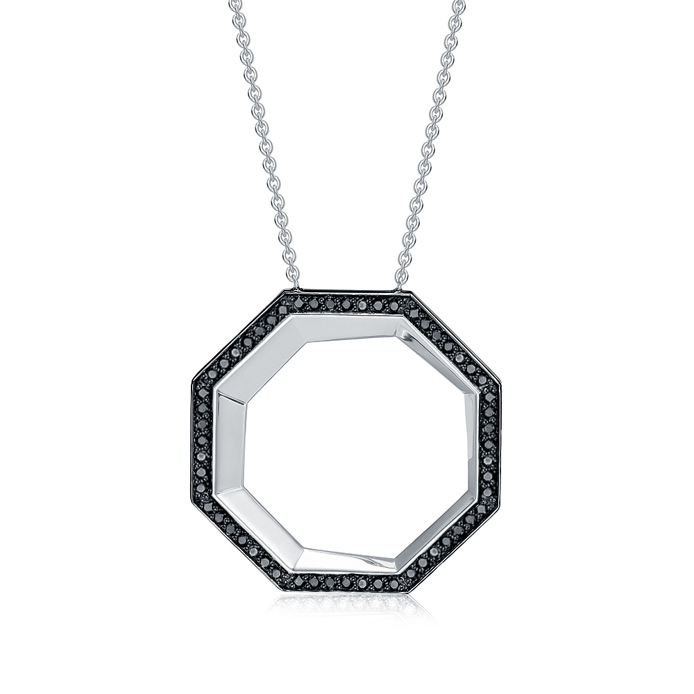 Колье из белого золота с бриллиантами Ювелирное изделие - Колье из белого золота с бриллиантами в магазине Best-Gold 131563